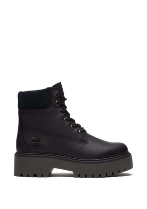 Timberland lace-up flat combat boots - Black