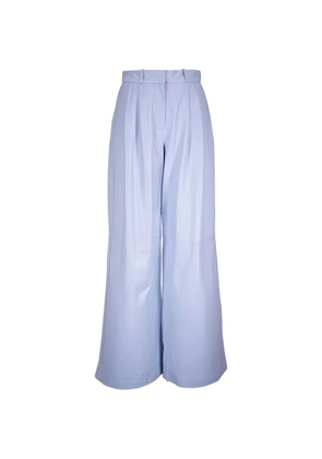 TWP belt-loops leather trousers - Blue