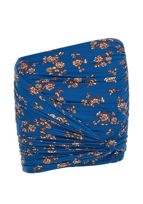 Magda Butrym 01 floral swim skirt - Blue