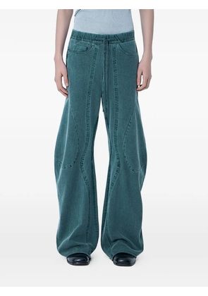 LUEDER Engineered wide-leg trousers - Green