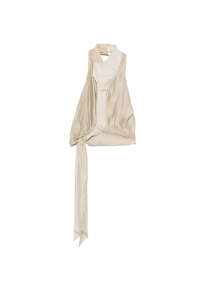 ENTIRE STUDIOS tie-strap top - Neutrals