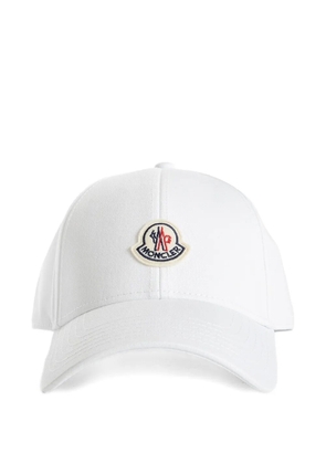 Moncler logo-patch baseball cap - White