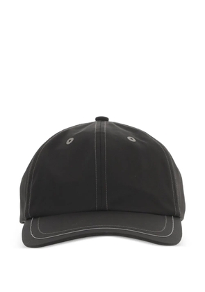 and Wander topstitch-detail hat - Black