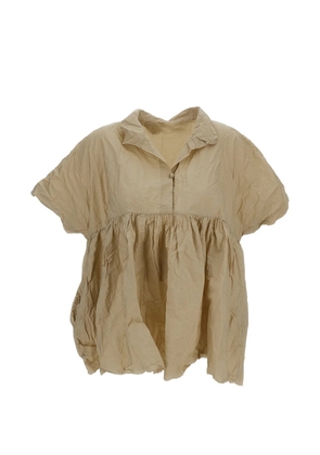 Daniela Gregis Aria crinkled-cotton shirt - Neutrals