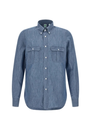 Finamore 1925 Napoli Zurigo button-down shirt - Blue