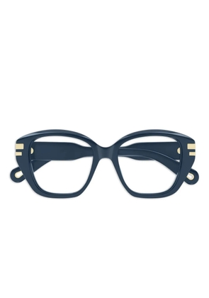 Chloé Eyewear oversize-frame glasses - Blue