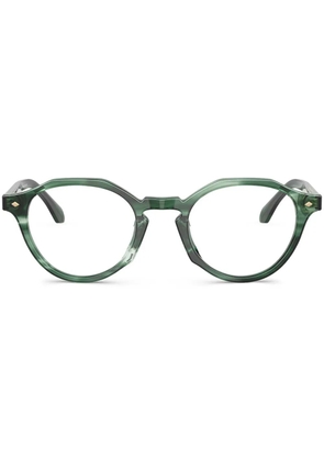 Giorgio Armani round-frame glasses - Green