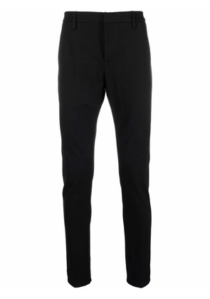 DONDUP slim-cut cotton trousers - Black