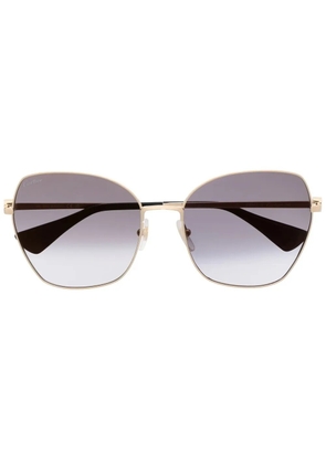 Cartier Eyewear engraved-detail sunglasses - Gold