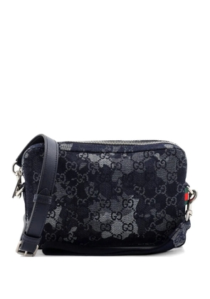 Gucci Pre-Owned Convertible Camouflage GG Denim crossbody bag - Blue