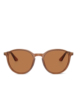 Giorgio Armani round-frame sunglasses - Brown
