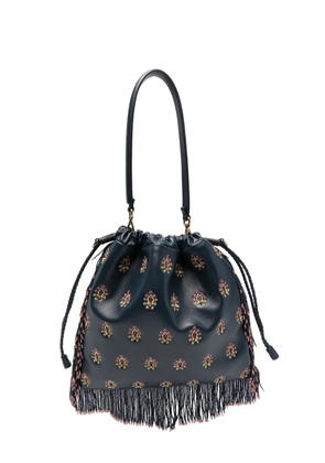 ETRO medium Kalispera beaded bucket bag - Blue