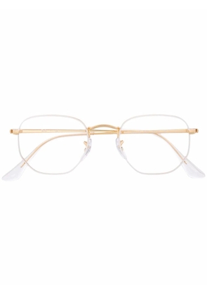 Ray-Ban tinted geometric-frame glasses - Gold
