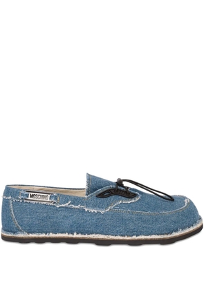 Moschino logo-detailed loafers - Blue