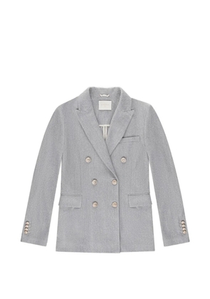 Circolo 1901 double-breasted herringbone blazer - Blue