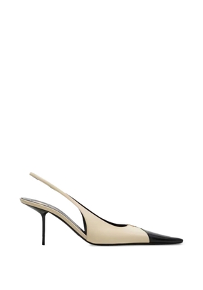 Saint Laurent Babylone Breteuil pointed-toe pumps - White