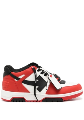 Off-White Out Of Office colour-block sneakers - Red