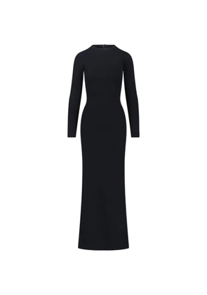 Max Mara long-sleeves maxi dress - Black