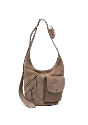 Ba&Sh Youyou suede shoulder bag - Neutrals