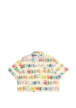 AAPE BY *A BATHING APE® short-sleeve graphi-printc shirt - Neutrals