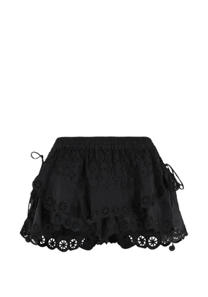 ISABEL MARANT Neis embroidered shorts - Black