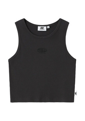 CHOCOOLATE logo-embroidered top - Grey