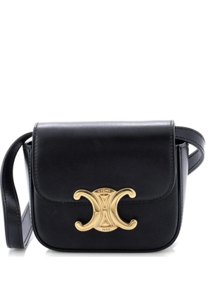 Celine Pre-Owned Triomphe Shoulder Bag Smooth Calfskin Mini crossbody bag - Black