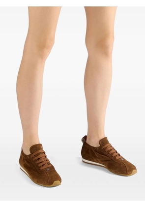 Casadei laces suede sneakers - Brown