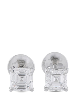 LB Exclusive diamond solitaire earrings - Silver