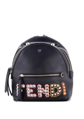 Fendi Pre-Owned By The Way Logo Studded Leather Mini backpack - Black