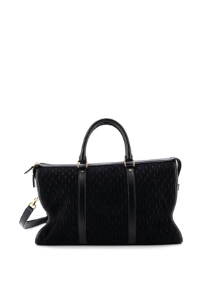 Saint Laurent Pre-Owned Duffle Bag Monogram All Over Suede Medium travel bag - Black