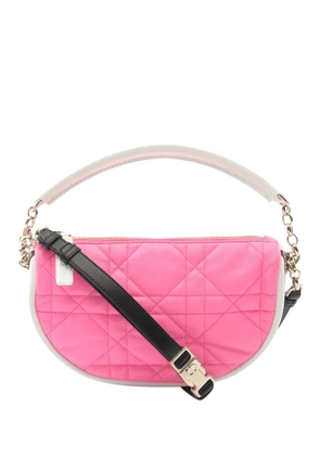 Christian Dior Pre-Owned 2010-2026 Small Lambskin Cannage Dior Vibe Hobo satchel - Pink