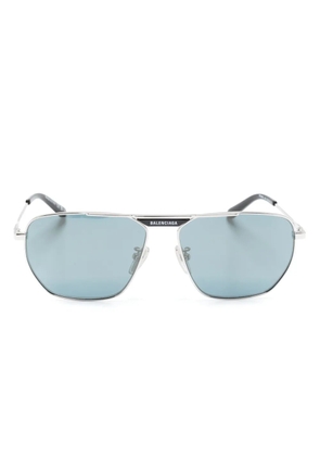 Balenciaga Eyewear Tag 2.0 pilot-frame sunglasses - Silver