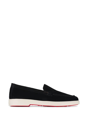 Santoni suede loafers - Black