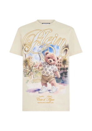 Philipp Plein logo-print T-shirt - Neutrals