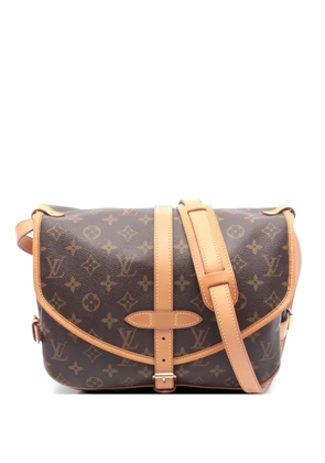 Louis Vuitton Pre-Owned 2001 30 Saumur monogram shoulder bag - Brown