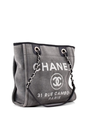 CHANEL Pre-Owned North South Deauville Canvas Small tote bag - Grey
