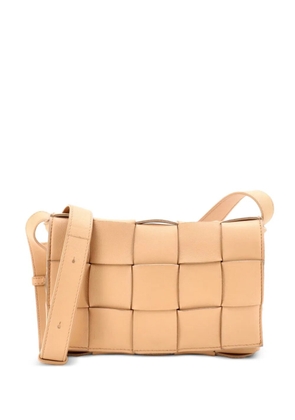 Bottega Veneta Pre-Owned Cassette Maxi Intrecciato Leather Small crossbody bag - Neutrals