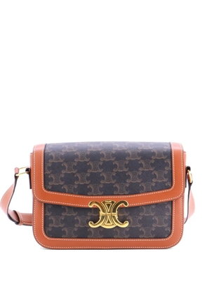 Celine Pre-Owned Triomphe Triomphe Coated Canvas Medium shoulder bag - Brown