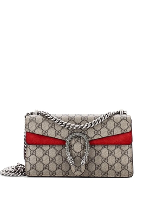 Gucci Pre-Owned Dionysus Bag GG Coated Canvas with Crystal Embellished Metal Small shoulder bag - Brown