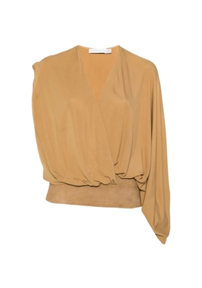 Christopher Esber V-neck blouse - Brown