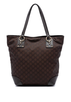 Gucci Pre-Owned 2016-2025 GG Nylon Vertical Charm tote bag - Brown