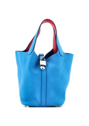 Hermès Pre-Owned Eclat Picotin Lock Bag Clemence PM tote bag - Blue