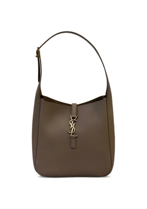 Saint Laurent small LE 5 À 7 supple leather shoulder bag - Grey