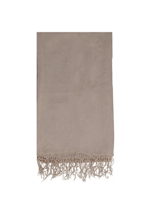 Vintage fringed scarf - Neutrals