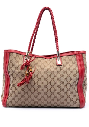 Gucci Pre-Owned 2016-2025 Medium GG Canvas Bella tote bag - Red