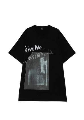Y's print T-shirt - Black