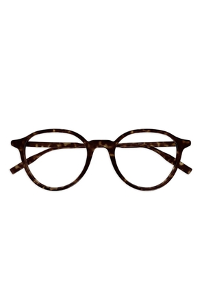 MONT BLANC EYEWEAR round havana frames - Brown
