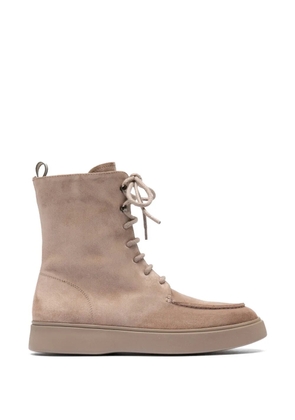 Officine Creative Frame 108 lace-up zip boots - Neutrals