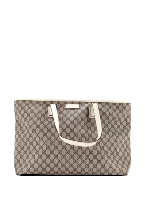 Gucci Pre-Owned Plus GG Coated Canvas with Leather Large tote bag - Brown